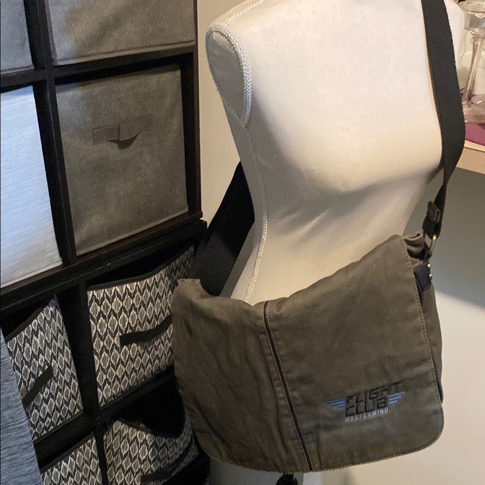 Men's green Messenger Bag